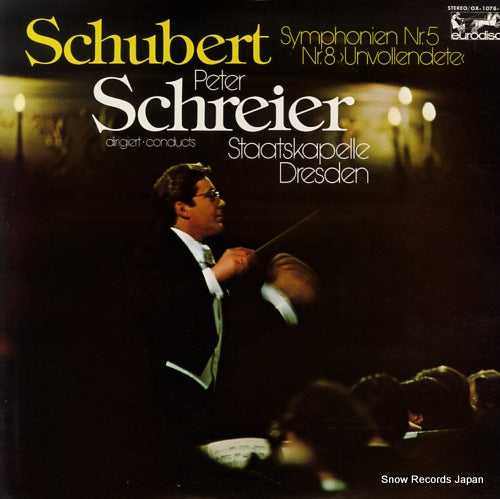 SCHREIER, PETER schubert; symphony no.8 "unfinished" & no.5 OX-1078-K