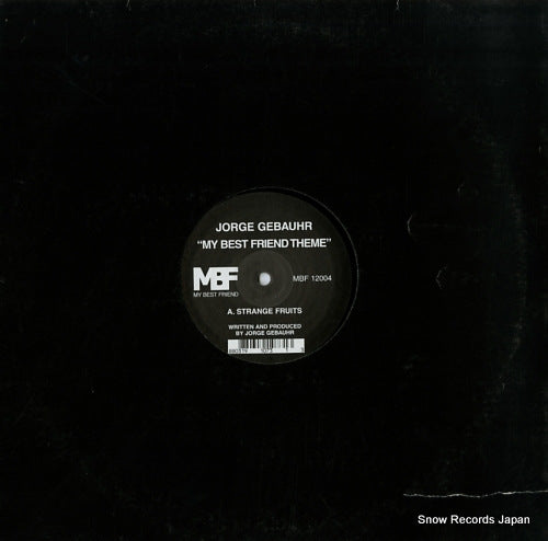 GEBAUHR, JORGE my best friend theme MBF12004
