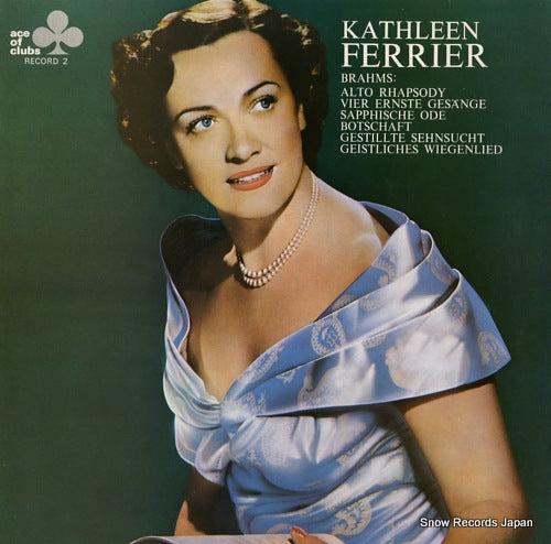 FERRIER, KATHLEEN brahms; vier ernste gesange ACL306/ARL8459