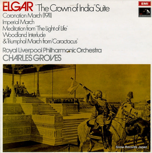 GROVES, CHARLES elgar; "the crown of india" suite ASD2672