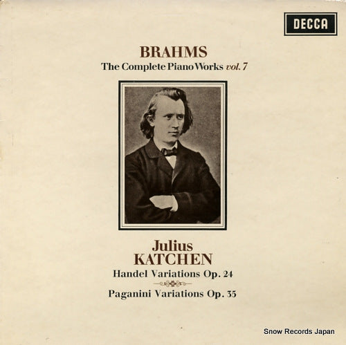 KATCHEN, JULIUS brahms; the complete piano works vol.7 SXL6218