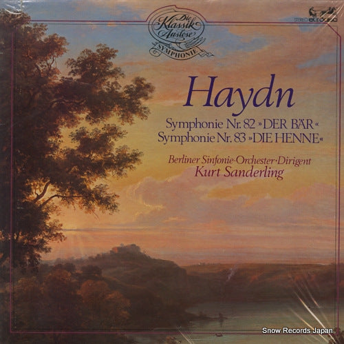 SANDERLING, KURT haydn; symphonie nr.82 "der bar" & 83 "die henne" 25926HK