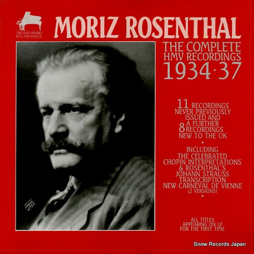 ROSENTHAL, MORIZ the complete hmv recordings 1934.37 APR7002