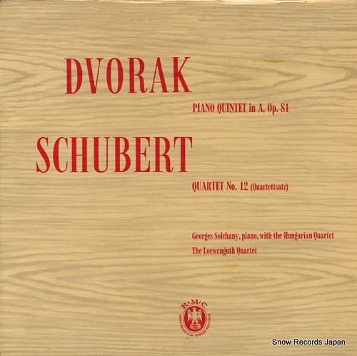SOLCHANY, GEORGES dvorak; piano quintet in a, op.81 CM38