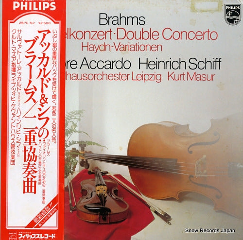 MASUR, KURT brahms; doppelkonzert double concerto 25PC-52