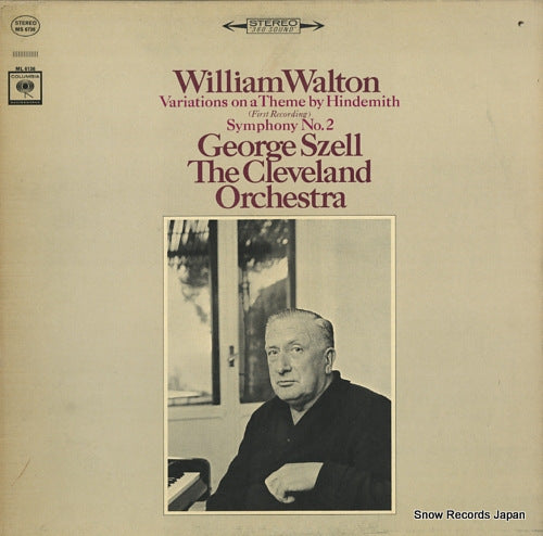 SZELL, GEORGE walton; variations on a theme by hindemith symphony no.2 MS6736