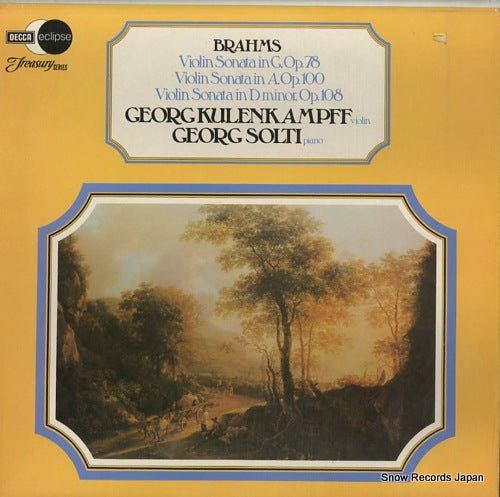 KULENKAMPFF, GEORG brahms; violin sonata in g, op.78 ECM831