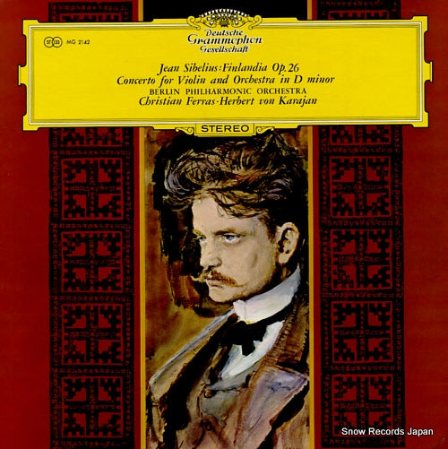 KARAJAN, HERBERT VON sibelius; finlandia op.26, concerto for violin and orchestra in d minor MG2142
