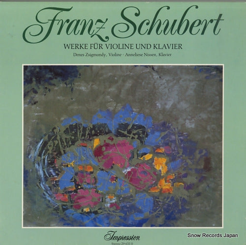ZSIGMONDY, DENES schubert; werke fur violine und klavier 296350