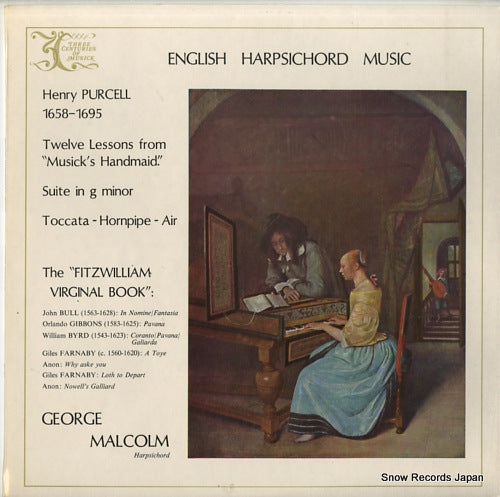 MALCOLM, GEORGE purcell; english harpsichord music 3C301