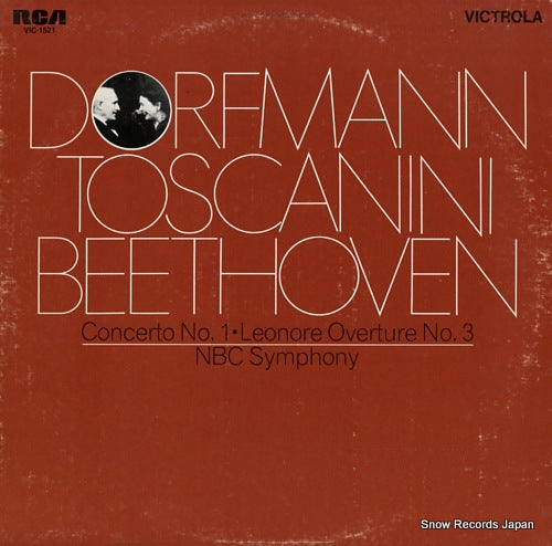 TOSCANINI, ARTURO beethoven; concerto no.1 leonore overture no.3 VIC-1521