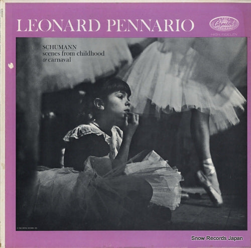 PENNARIO, LEONARD schumann; scenes from childhood carnaval P-8555