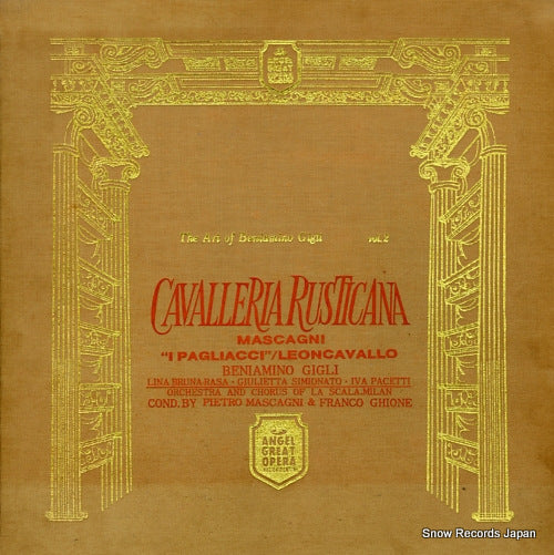 GIGLI, BENIAMINO mascagni; cavalleria rusticana AB-9346.C