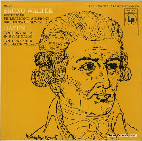 WALTER, BRUNO haydn; symphony no.102 ML5059