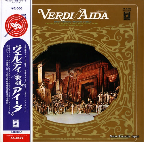 MEHTA, ZUBIN verdi; "aida" - highlights AA-8499