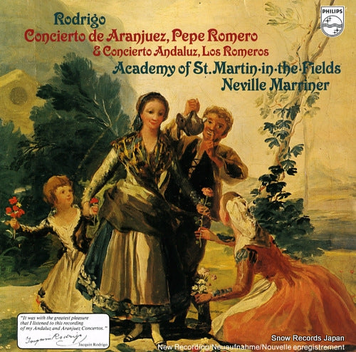 MARRINER, NEVILLE rodrigo; concierto de aranjuez & concierto andaluz 9500563