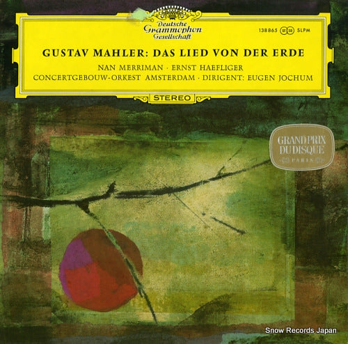 JOCHUM, EUGEN mahler; das lied von der erde 138865