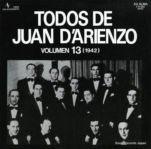 D'ARIENZO, JUAN todos de juan d'arienzo volume 13 (1942) CTA-6033