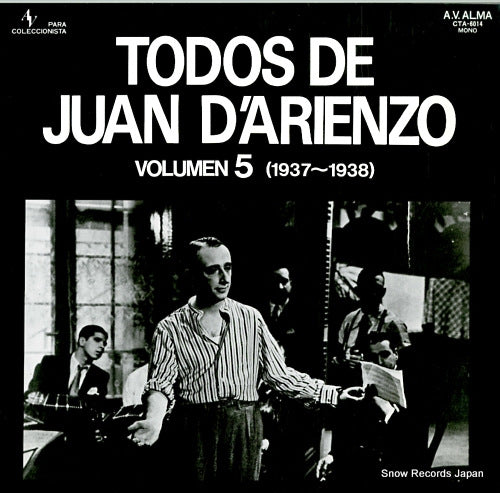 D'ARIENZO, JUAN todos de juan d'arienzo volume 5 (1937-1938) CTA-6014
