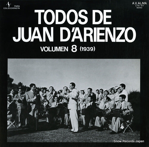 D'ARIENZO, JUAN todos de juan d'arienzo volume 8 (1939) CTA-6017