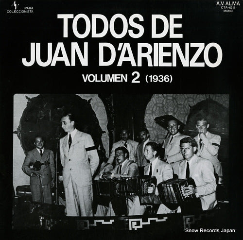 D'ARIENZO, JUAN todos de juan d'arienzo volume 2 (1936) CTA-6011