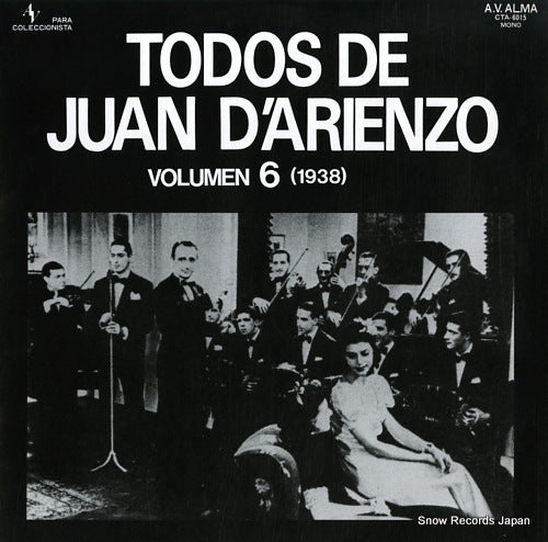D'ARIENZO, JUAN todos de juan d'arienzo volume 6 (1938) CTA-6015