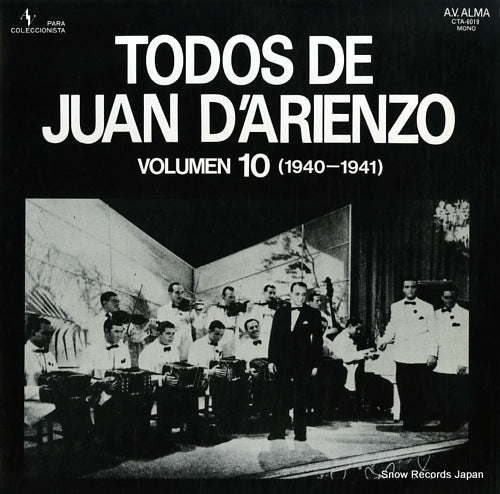 D'ARIENZO, JUAN todos de juan d'arienzo volume 10 (1940-1941) CTA-6019