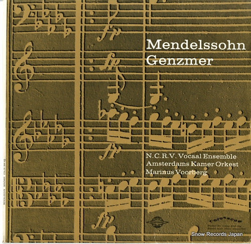 VOORBERG, MARINUS mendelssohn genzmer COLOSSTM102