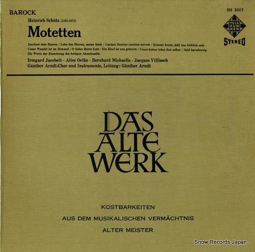 ARNDT, GUNTHER schubert; motetten SH5017