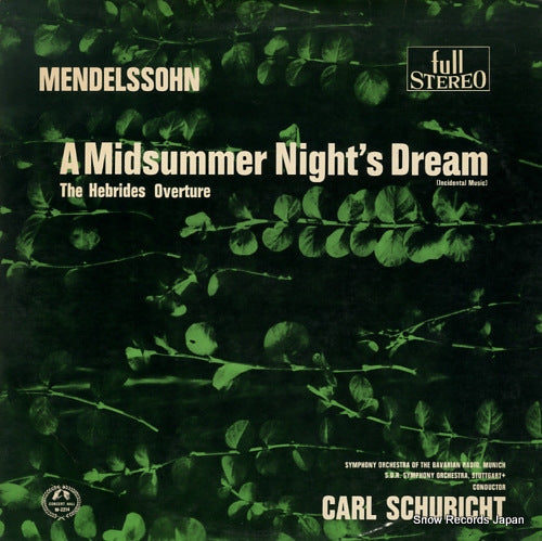 SCHURICHT, CARL mendelssohn; a midsummer night's dream SM-2214