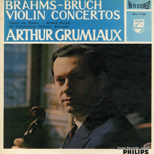 GRUMIAUX, ARTHUR brahms / bruch; violin concertos SFL-7726
