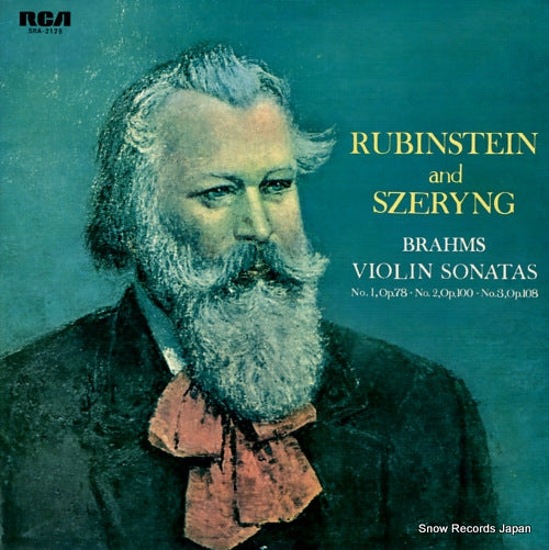 RUBINSTEIN, ARTUR, AND HENRYK SZERYNG brahms; violin sonatas SRA-2128
