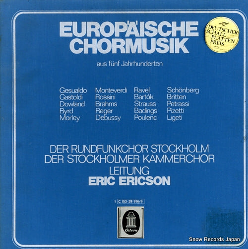 ERICSON, ERIC europaische chormusik 1C153-29916