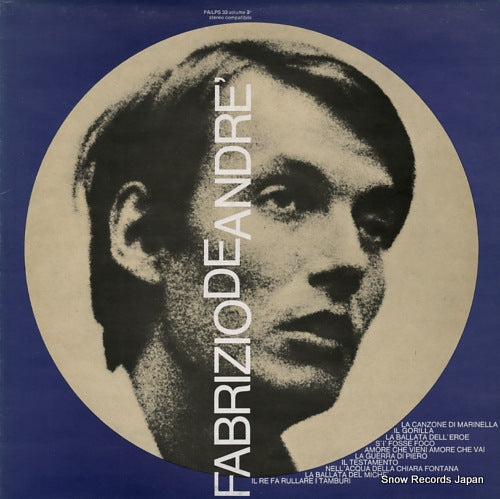 ANDRE, FABRIZIO DE volume 3 PA/LPS33