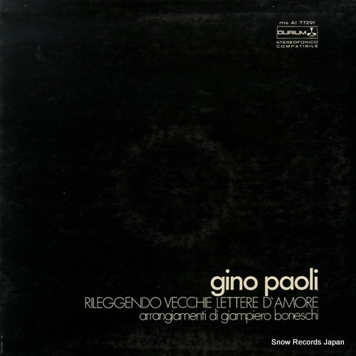 PAOLI, GINO rileggendo vecchie lettere d'amore MSAI77291