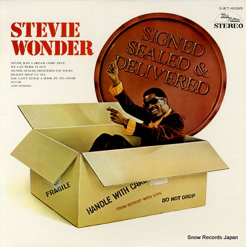 WONDER, STEVIE signed, sealed delivered i'm yours SJET-8285