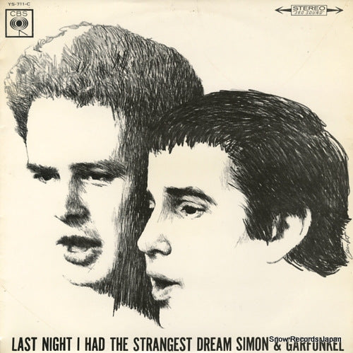 SIMON AND GARFUNKEL last night i had the strangest dream YS-711-C