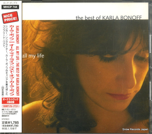 BONOFF, KARLA all my life: the best of karla bonoff MHCP744
