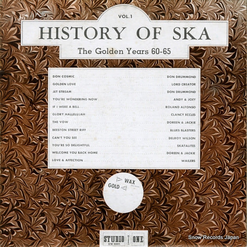 V/A history of ska vol.1 / the golden years 60-65 GW0001