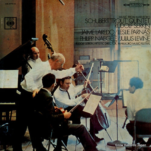 SERKIN, RUDOLF schubert; "trout" quintet OS-974-C
