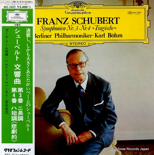 BOHM, KARL schubert; symphonien nr.3, nr.4 "tragische" MG2422