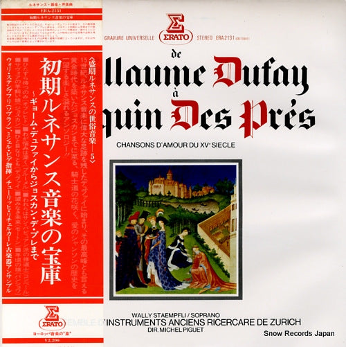 STAEMPFLI, WALLY de guillaume dufay a josquin des pres ERA-2131