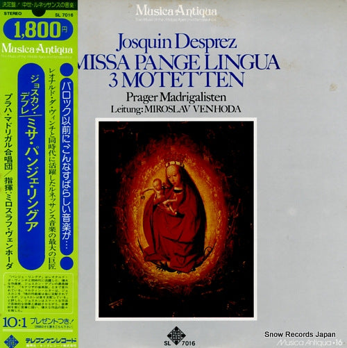 VENHODA, MIROSLAV josquin desprez; missa pange lingua SL7016