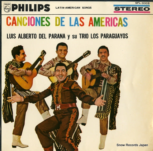 LUIS ALBERTO DEL PARANA AND TRIO LOS PARAGUAYOS best 4 laten-american songs SFL-3003