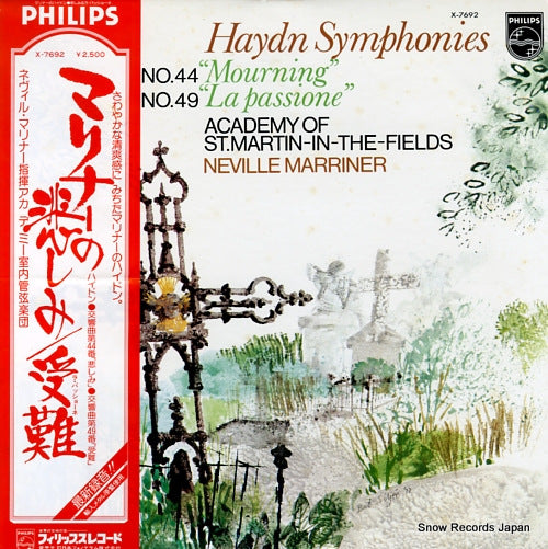 MARRINER, NEVILLE haydn; symphonies no.44 "mourning" & no.49 "la passione" X-7692