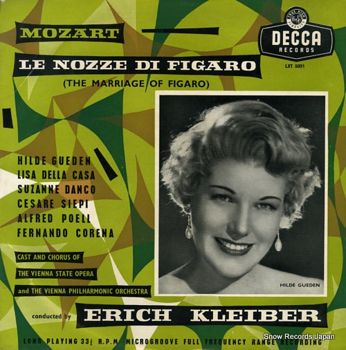 KLEIBER, ERICH mozart; le nozze di figaro LXT5091