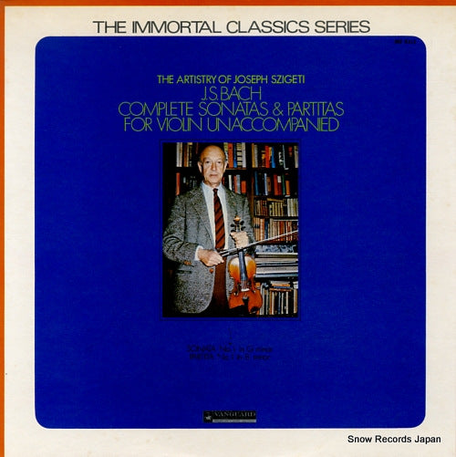 SZIGETI, JOSEPH bach; complete sonatas & partitas MZ5111
