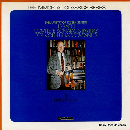 SZIGETI, JOSEPH bach; complete sonatas & partitas MZ5113