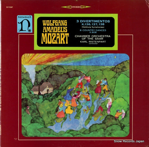 RISTENPART, KARL mozart; 3 divertimentos H-71207