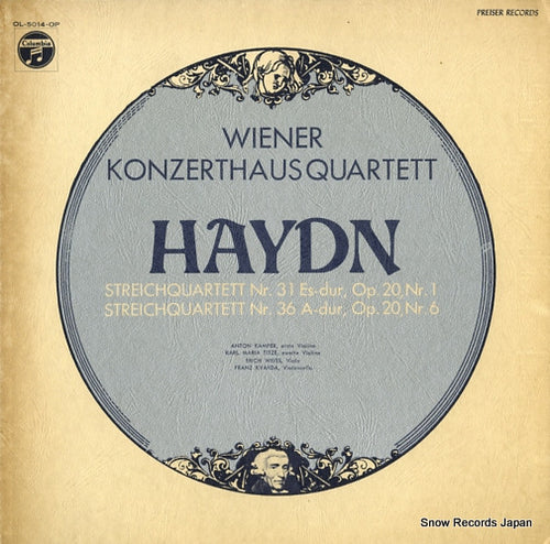 WIENER KONZERTHAUS QUARTETT haydn; streich quartett nr.31/nr.36 OL-5014-OP